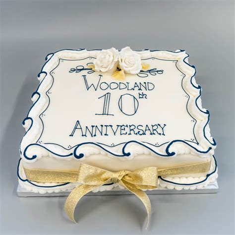 10th Wedding Anniversary Cake Regency Cakes Online Shop