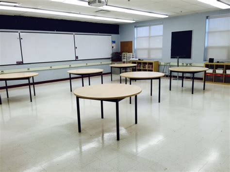 A Classroom Without A Teacher Desk Is Like Learning With Technology