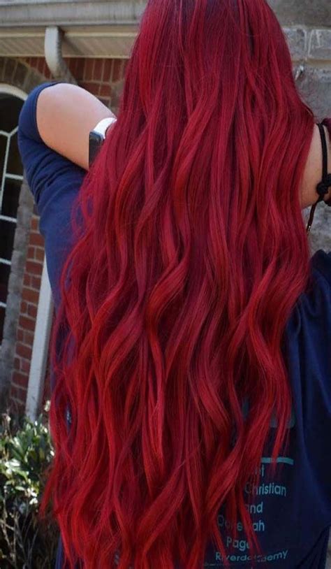 Bright Red Hair Color Crimson Hair Bright Hair Colors