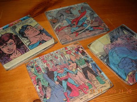 Comic Book Coasters · How To Make A Coaster · Papercraft