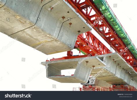 Bridge Construction Segmental Bridge Box Girders Stock Photo 1040636989