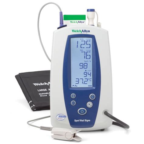 Spot Vital Signs With Nibp Nellcor Pulse Oximetry And Suretemp Thermometer