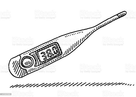 Aug 13, 2019 · sketch the elongated shape body of the thermometer as you are now doing the basic step of the tutorial. Clinical Thermometer Fever Measurement Drawing Stock ...