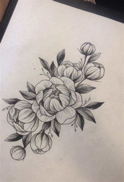 Peony Flower Tattoo Beautiful Peony Flower Tattoo Designs 94 On Free