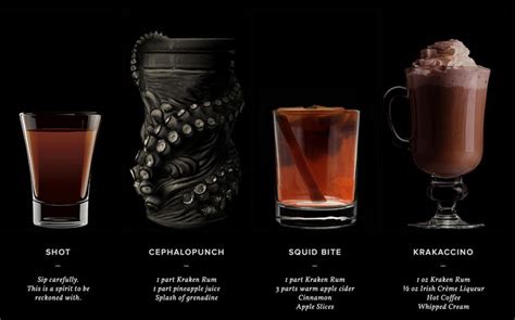 And watch for new signature restaurant cocktails and drinks every friday. 1000+ images about Kraken Rum Cocktails on Pinterest | Cocktail shaker, Schnapps and Cocktails