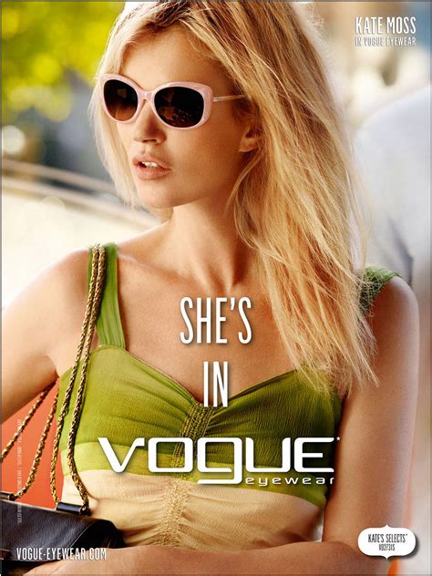 Kate Moss Vogue Eyewear Spring Summer 2012 Fashion Style