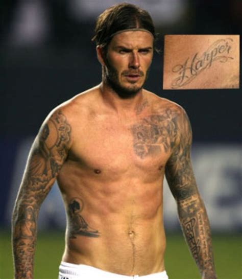 David Beckham Tattoos Meanings On Back Arms Chest