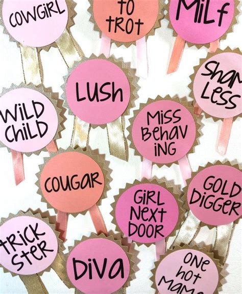 Custom Bachelorette Party Pins Name Tags By Letsweardresses