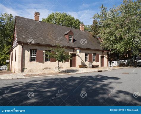 T. Bagge House in Old Salem, North Carolina Stock Image - Image of