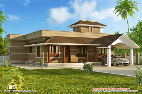 Single Floor Home Design 1395 Sq Ft Indian Home Decor