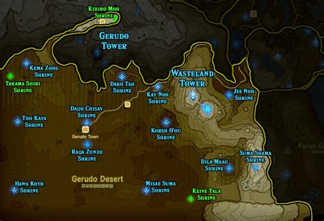 Zelda Breath Of The Wild Shrine Maps And Locations Saleskja
