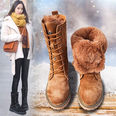 Winter Boots Women Snow Boots New Style 2018 Fashion Thick Bottom Women