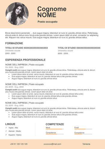 Come compilare il curriculm vitae formato europeo (europass) tramite procedura guidata e modelli da scaricare. Curriculum Vitae di un Architetto - Modello Gratis | CV Word