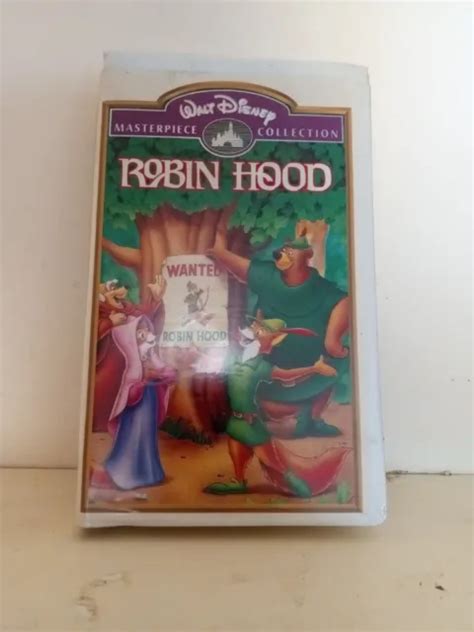 Walt Disney Masterpiece Collection Robin Hood Clamshell Vhs Sealed