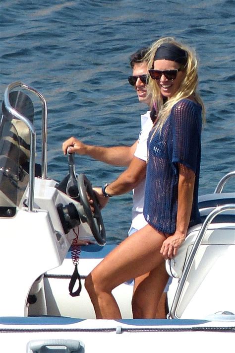 Elle Macpherson Shows Off Her Toned Bikini Body While Out On A Boat