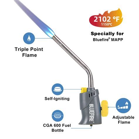 Buy Bluefire Trigger Start Gas Welding Torch Head With Mapp Kitextend