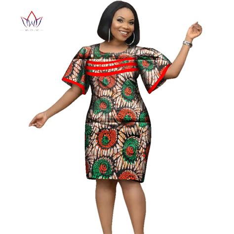 2018 Africa Dress For Women African Wax Print Dresses Dashiki Plus Size