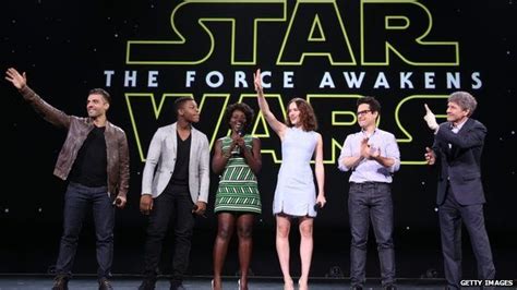 Star Wars The Force Awakens Harrison Ford Joins Jj Abrams And Cast At