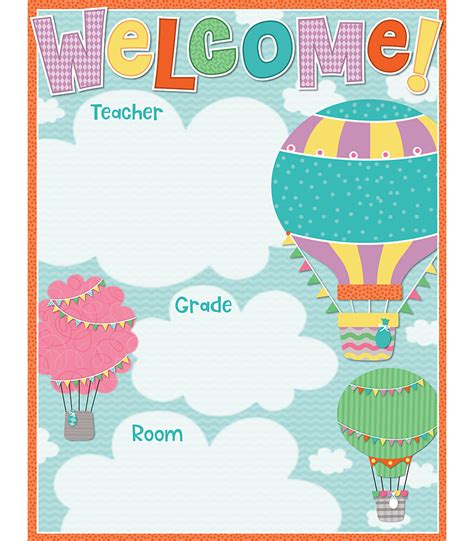 Up And Away Welcome Chart Grade Pk 8 Carson Dellosa Publishing