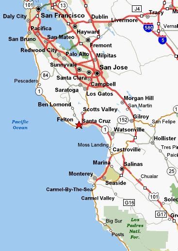 Map Of Santa Cruz Ca Map Of Staten