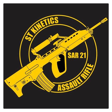 Jual St Kinetics Sar 21 Singapore Standard Rifle Cutting Sticker Di