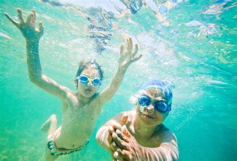 Kids Sea Underwater Stock Photo By ©vilevi 77475802