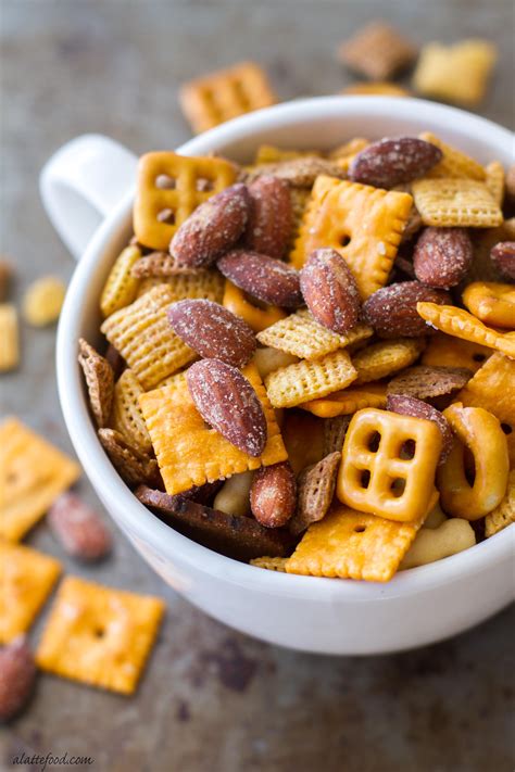 Barbecue Smokehouse Party Snack Mix A Latte Food
