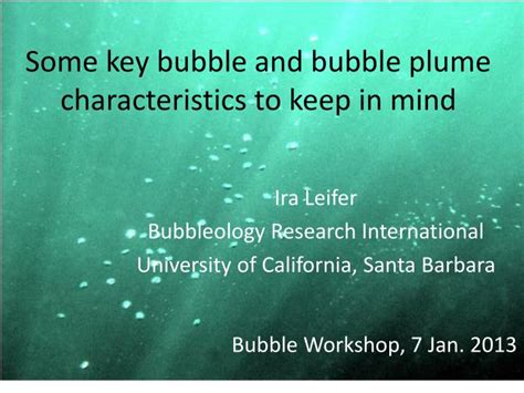 The most daring investors can purchase new. PPT - Some key bubble and bubble plume characteristics to ...
