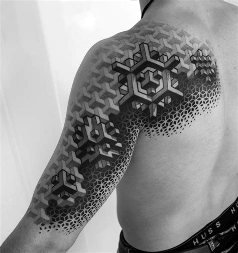 Artists Who Create Striking Geometric Tattoos Spanning The Body Geometric Sleeve Tattoo