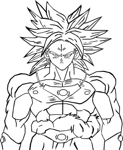 Dragon ball z coloring pages are very popular amongst kids, especially boys. Broly Super Saiyajin - Dragon Ball Z Kids Coloring Pages