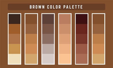 Brown Vector Color Palette Vector Art At Vecteezy