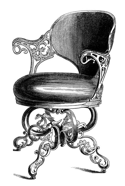 The height adjustable seat raised on reeded outswept legs. Antique Music Chairs ~ Free Clip Art Images | Old Design ...