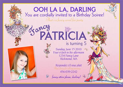 Fancy nancy birthday party invitations. Fancy Nancy- Custom Birthday Invitation | Flickr - Photo ...