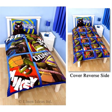 Teenage Mutant Ninja Turtles Dudes Reversible Panel Single Bed Duvet