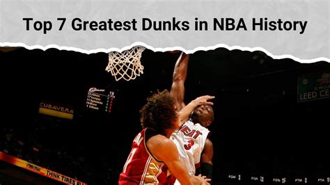 Top 7 Greatest Dunks In Nba History Youtube