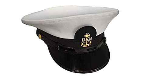 Navy E7 Cpo Combination Dress Cap White Cnt Cover Uniform Trading