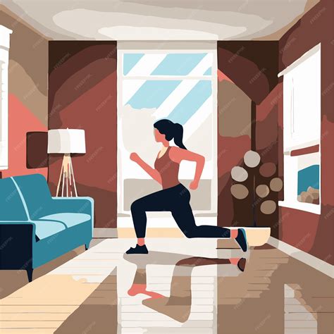 Premium Vector Illustration Of A Woman Engaging In A Regular Exercise