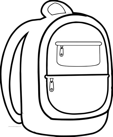 School Bag Coloring Pages Coloring Pages
