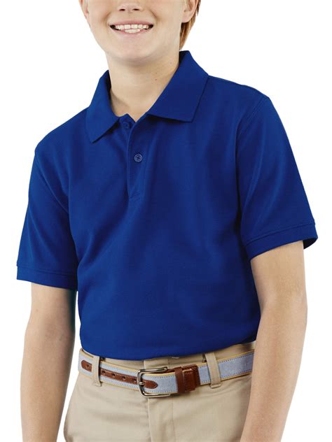 George Boys School Uniform Short Sleeve Pique Polo Shirt Little Boys
