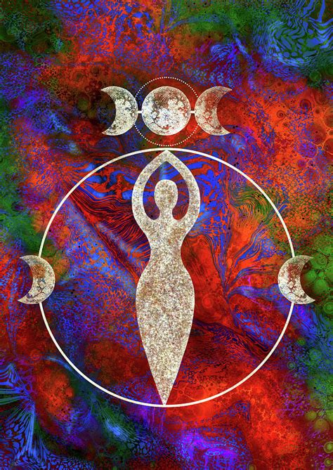 Pagan Wiccan Psychedelic Art Digital Art By Her Dark Arts Fine Art