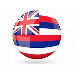 Hawaii Round Flag Icon Glossy Px State