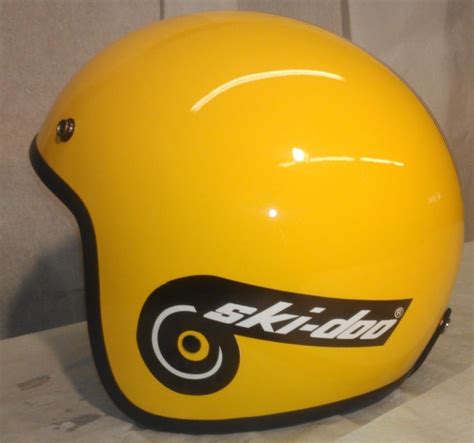 Helmet definition, any of various forms of protective head covering worn by soldiers, firefighters, divers, cyclists, etc. Ski-Doo Retro Styled snowmobile helmet | Snowmobile ...