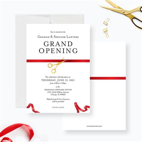Grand Opening Editable Template Launch Party Digital Download Ribbon