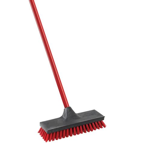 Libman Floor Scrubber Brush 10 Redblack Brooms And Dustpans