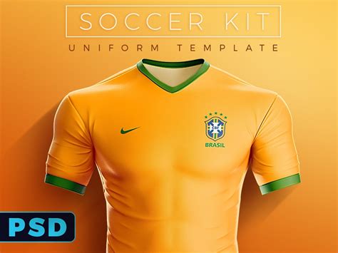 soccer kit uniform psd template  ali rahmoun  dribbble