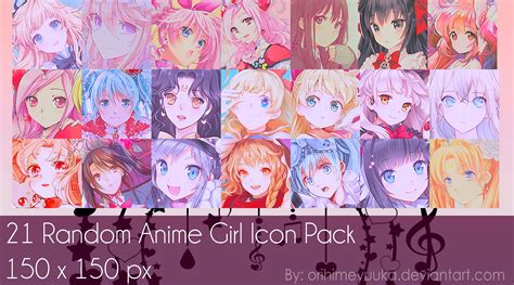 21 Random Anime Girl Icon Pack ~ By Orihimeyuuka By Orihimeyuuka On Deviantart