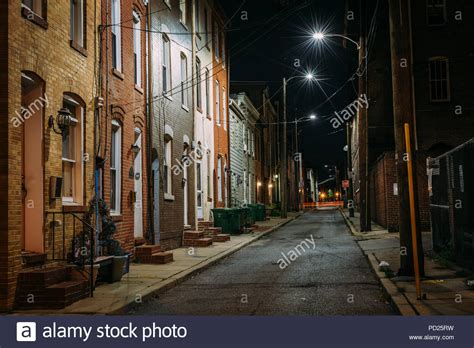 Baltimore Maryland Fells Point Houses High Resolution Stock Photography