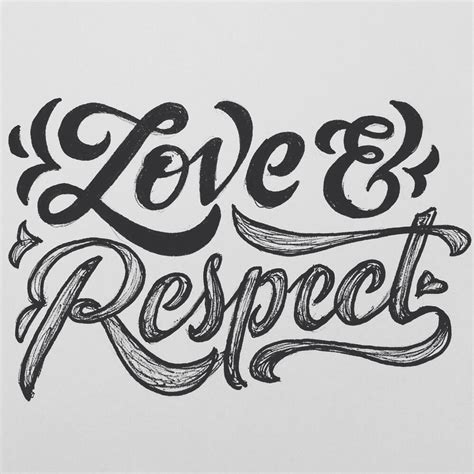 Typetuesdays Love And Respect By Mike Jones Hand Lettering
