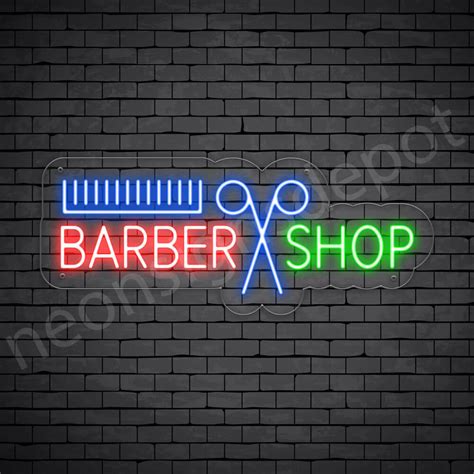 Barber Neon Sign Barber Cut Shop Neon Signs Depot