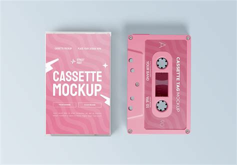 Free Cassette Tape Mockup Psd Mockuptree